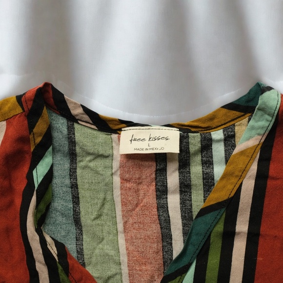 Free Kisses Multicolor Striped Camisole - Picture 3 of 3